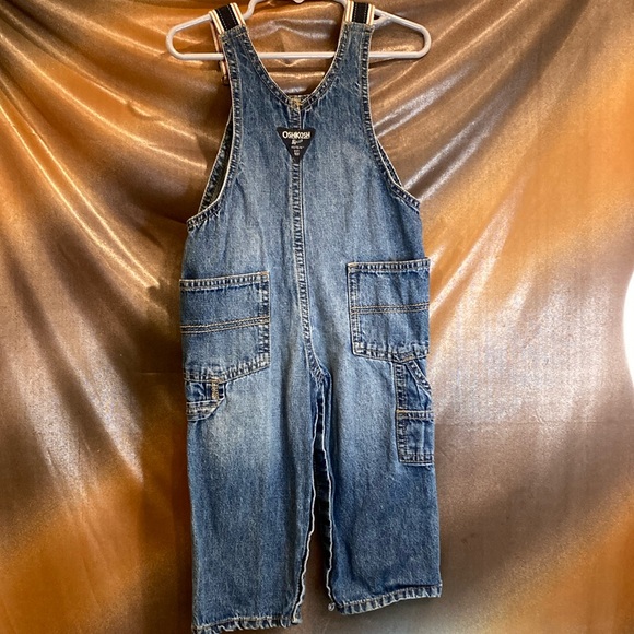 OshKosh B'gosh Denim Overalls 18 months box A - Picture 3 of 5